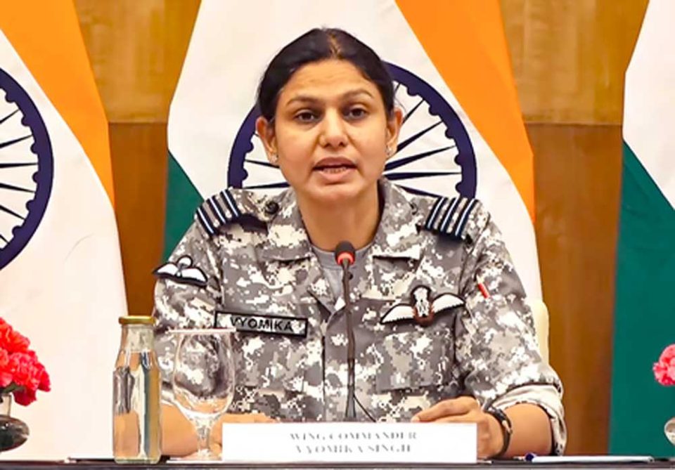 Wing Commander Vyomika Singh told the press