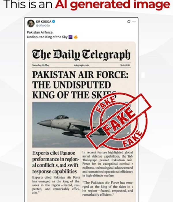 PIB Fact Check debunks fake Daily Telegraph report