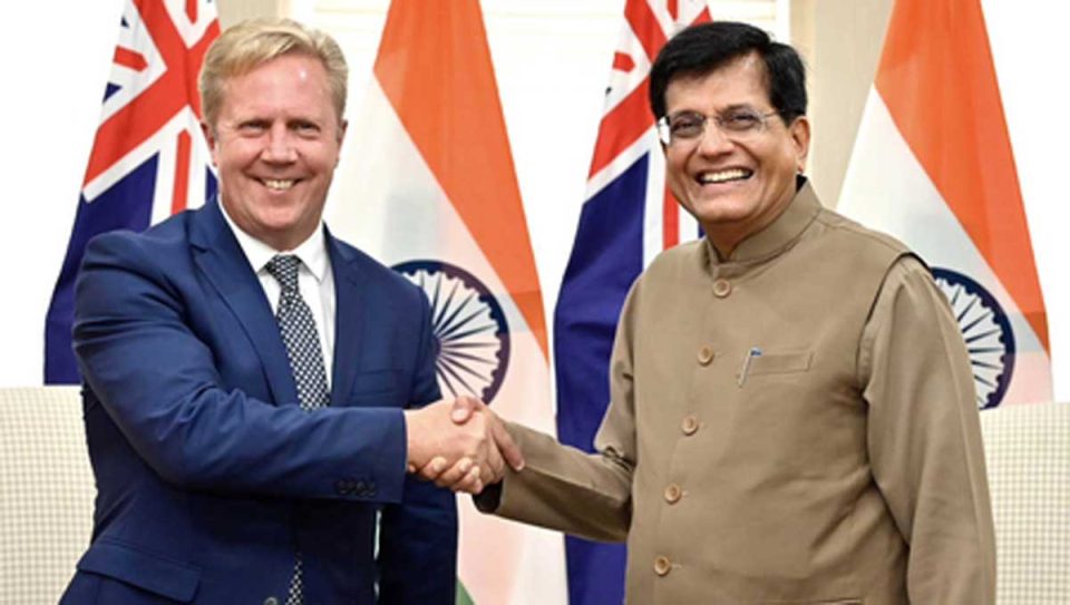 India, New Zealand aim to conclude FTA this year