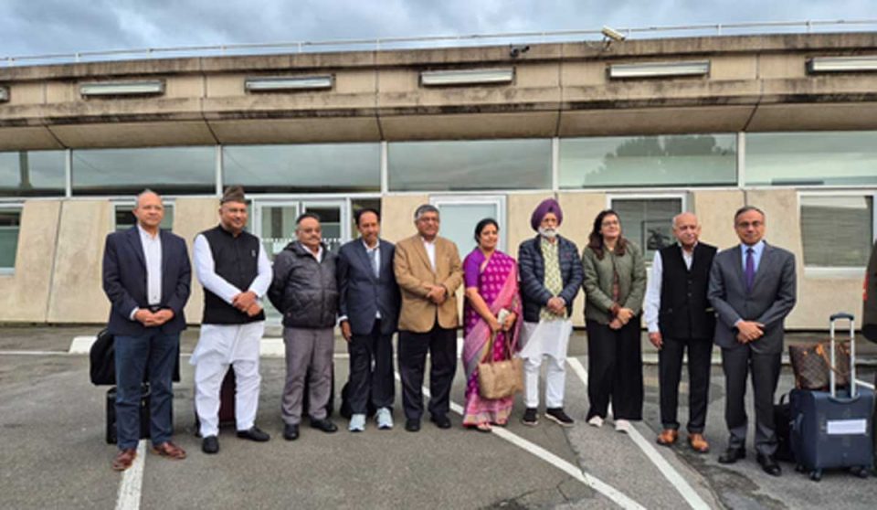 Ravi Shankar Prasad-led delegation arrives in France